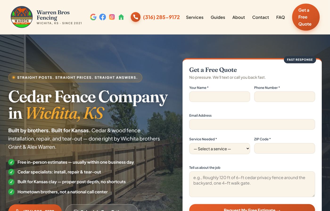 A website built by Axis Digital Studios founder Grant Warren